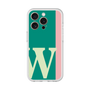 スリムプロテクションプレミアムケース［ オリジナル - initial color line - W green ］