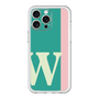スリムプロテクションプレミアムケース［ オリジナル - initial color line - W green ］