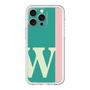 スリムプロテクションプレミアムケース［ オリジナル - initial color line - W green ］