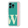 スリムプロテクションプレミアムケース［ オリジナル - initial color line - W green ］
