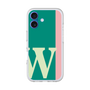 スリムプロテクションプレミアムケース［ オリジナル - initial color line - W green ］