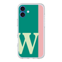 スリムプロテクションプレミアムケース［ オリジナル - initial color line - W green ］