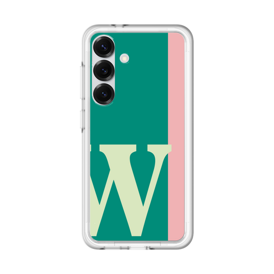 スリムプロテクションプレミアムケース［ オリジナル - initial color line - W green ］