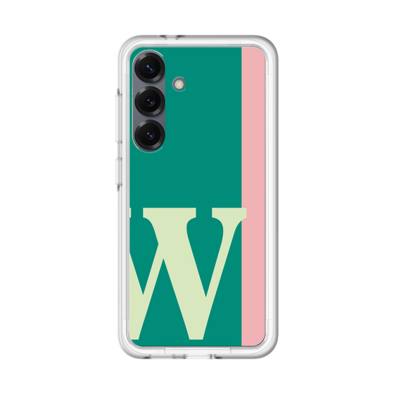 スリムプロテクションプレミアムケース［ オリジナル - initial color line - W green ］