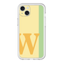 スリムプロテクションプレミアムケース［ オリジナル - initial color line - W yellow ］
