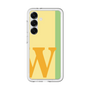 スリムプロテクションプレミアムケース［ オリジナル - initial color line - W yellow ］
