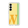 スリムプロテクションプレミアムケース［ オリジナル - initial color line - W yellow ］