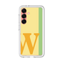 スリムプロテクションプレミアムケース［ オリジナル - initial color line - W yellow ］