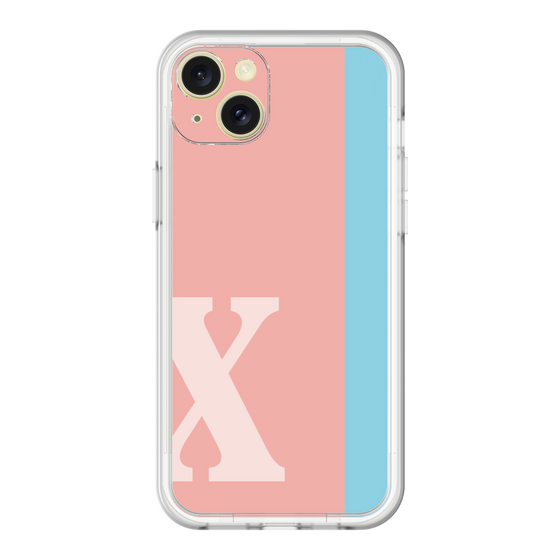 スリムプロテクションプレミアムケース［ オリジナル - initial color line - X pink ］