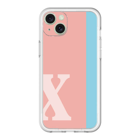 スリムプロテクションプレミアムケース［ オリジナル - initial color line - X pink ］