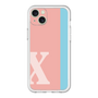 スリムプロテクションプレミアムケース［ オリジナル - initial color line - X pink ］
