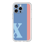 スリムプロテクションプレミアムケース［ オリジナル - initial color line - X blue ］