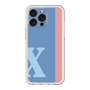 スリムプロテクションプレミアムケース［ オリジナル - initial color line - X blue ］