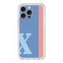 スリムプロテクションプレミアムケース［ オリジナル - initial color line - X blue ］