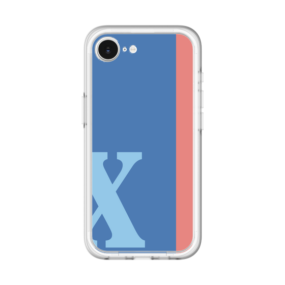 スリムプロテクションプレミアムケース［ オリジナル - initial color line - X blue ］
