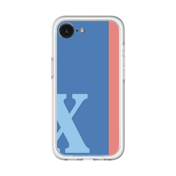 スリムプロテクションプレミアムケース［ オリジナル - initial color line - X blue ］