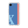 スリムプロテクションプレミアムケース［ オリジナル - initial color line - X blue ］
