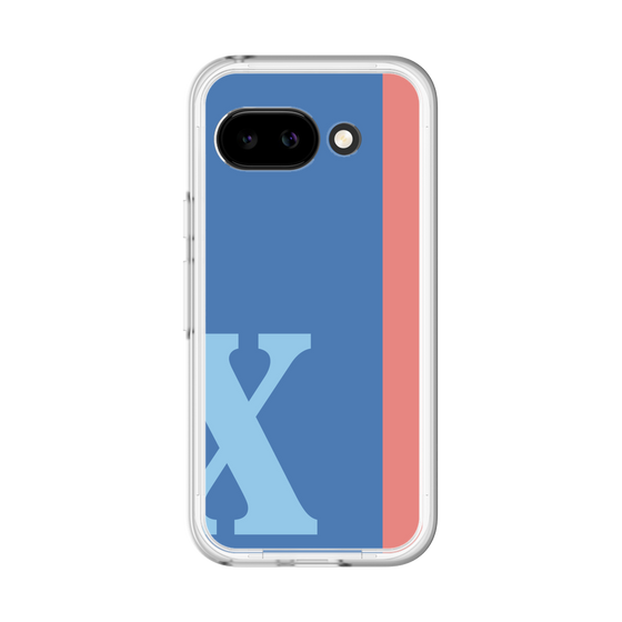 スリムプロテクションプレミアムケース［ オリジナル - initial color line - X blue ］