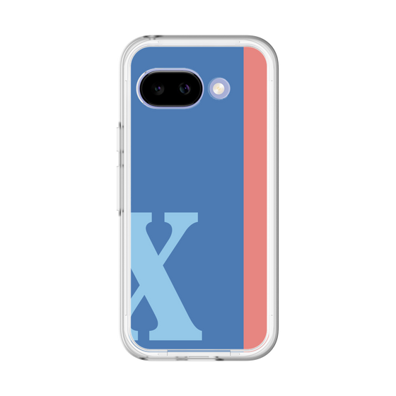 スリムプロテクションプレミアムケース［ オリジナル - initial color line - X blue ］