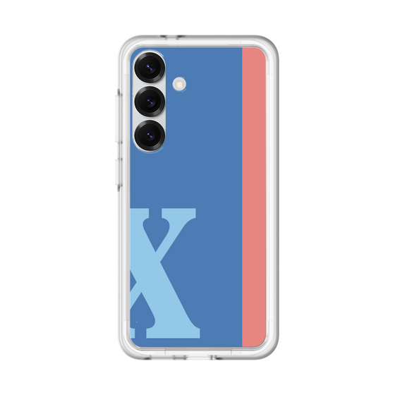 スリムプロテクションプレミアムケース［ オリジナル - initial color line - X blue ］