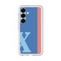 スリムプロテクションプレミアムケース［ オリジナル - initial color line - X blue ］