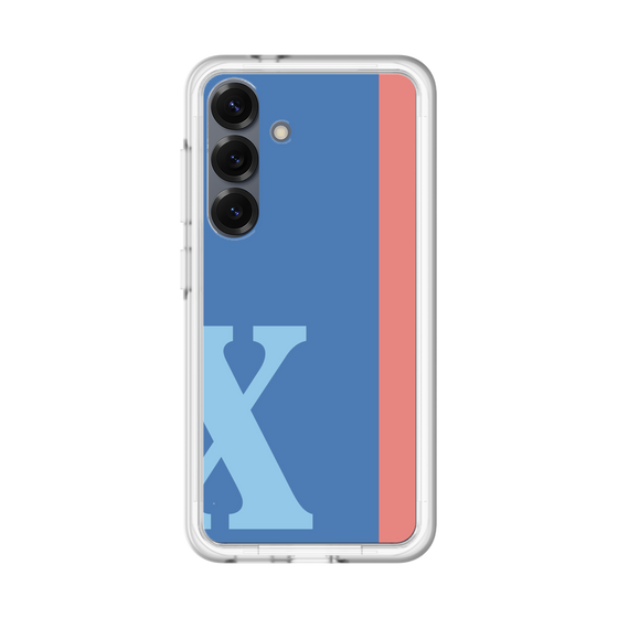 スリムプロテクションプレミアムケース［ オリジナル - initial color line - X blue ］