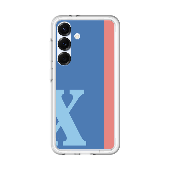 スリムプロテクションプレミアムケース［ オリジナル - initial color line - X blue ］