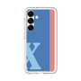 スリムプロテクションプレミアムケース［ オリジナル - initial color line - X blue ］