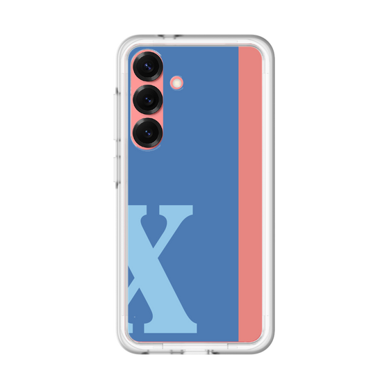 スリムプロテクションプレミアムケース［ オリジナル - initial color line - X blue ］