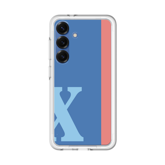 スリムプロテクションプレミアムケース［ オリジナル - initial color line - X blue ］