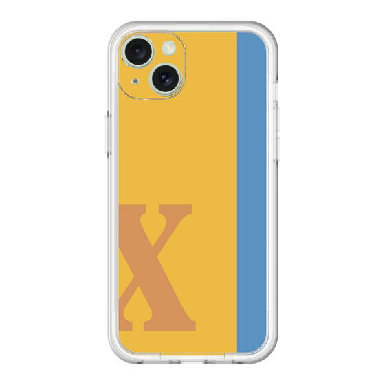 スリムプロテクションプレミアムケース［ オリジナル - initial color line - X orange ］