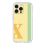 スリムプロテクションプレミアムケース［ オリジナル - initial color line - X yellow ］
