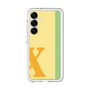 スリムプロテクションプレミアムケース［ オリジナル - initial color line - X yellow ］