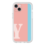 スリムプロテクションプレミアムケース［ オリジナル - initial color line - Y pink ］