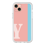 スリムプロテクションプレミアムケース［ オリジナル - initial color line - Y pink ］