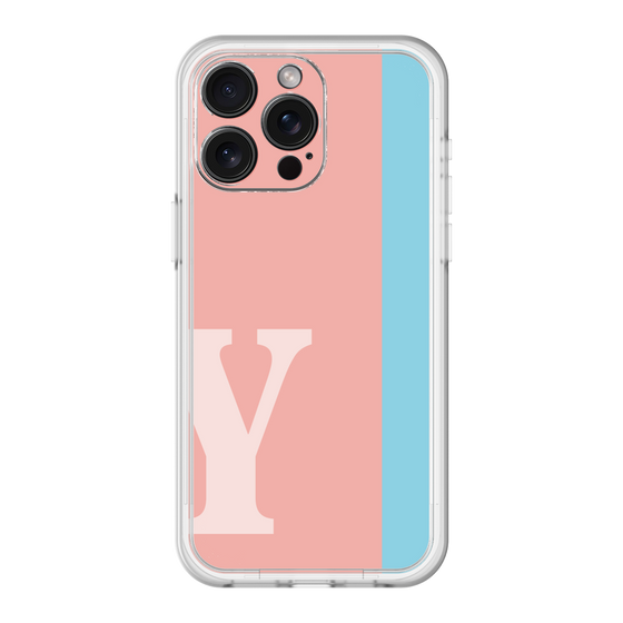 スリムプロテクションプレミアムケース［ オリジナル - initial color line - Y pink ］
