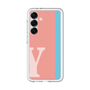 スリムプロテクションプレミアムケース［ オリジナル - initial color line - Y pink ］