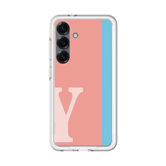 スリムプロテクションプレミアムケース［ オリジナル - initial color line - Y pink ］