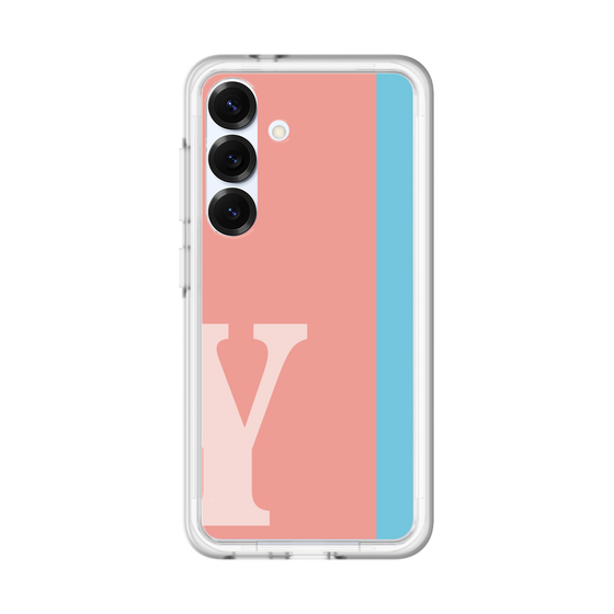 スリムプロテクションプレミアムケース［ オリジナル - initial color line - Y pink ］
