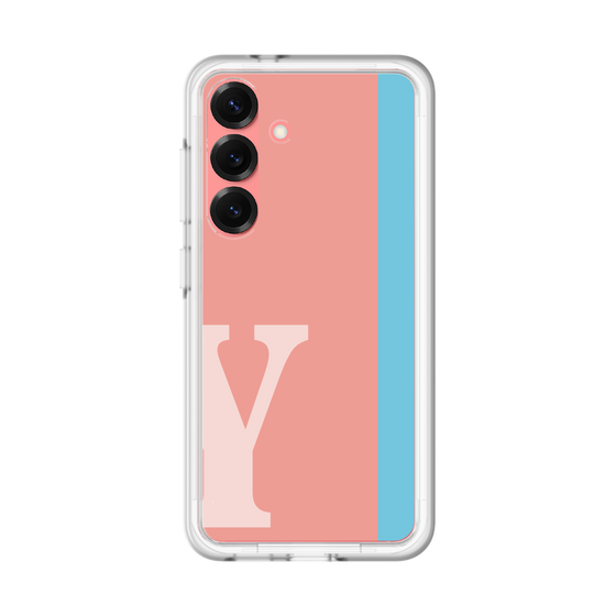 スリムプロテクションプレミアムケース［ オリジナル - initial color line - Y pink ］