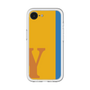 スリムプロテクションプレミアムケース［ オリジナル - initial color line - Y orange ］