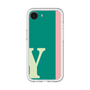 スリムプロテクションプレミアムケース［ オリジナル - initial color line - Y green ］