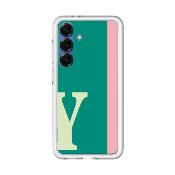 スリムプロテクションプレミアムケース［ オリジナル - initial color line - Y green ］