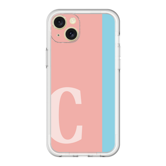 スリムプロテクションプレミアムケース［ オリジナル - initial color line - C pink ］