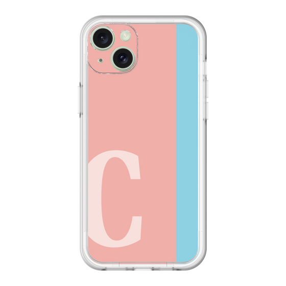 スリムプロテクションプレミアムケース［ オリジナル - initial color line - C pink ］