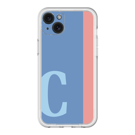 スリムプロテクションプレミアムケース［ オリジナル - initial color line - C blue ］