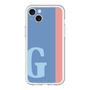 スリムプロテクションプレミアムケース［ オリジナル - initial color line - G blue ］