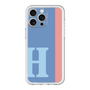 スリムプロテクションプレミアムケース［ オリジナル - initial color line - H blue ］