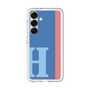 スリムプロテクションプレミアムケース［ オリジナル - initial color line - H blue ］