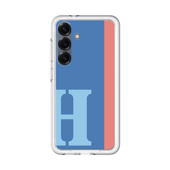 スリムプロテクションプレミアムケース［ オリジナル - initial color line - H blue ］